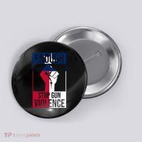 Enough Stop Gun Violence Texas Fist Button thumb 0