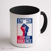 Enough Stop Gun Violence Texas Fist Coffee Mug thumb 1