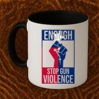 Enough Stop Gun Violence Texas Fist Coffee Mug thumb 2
