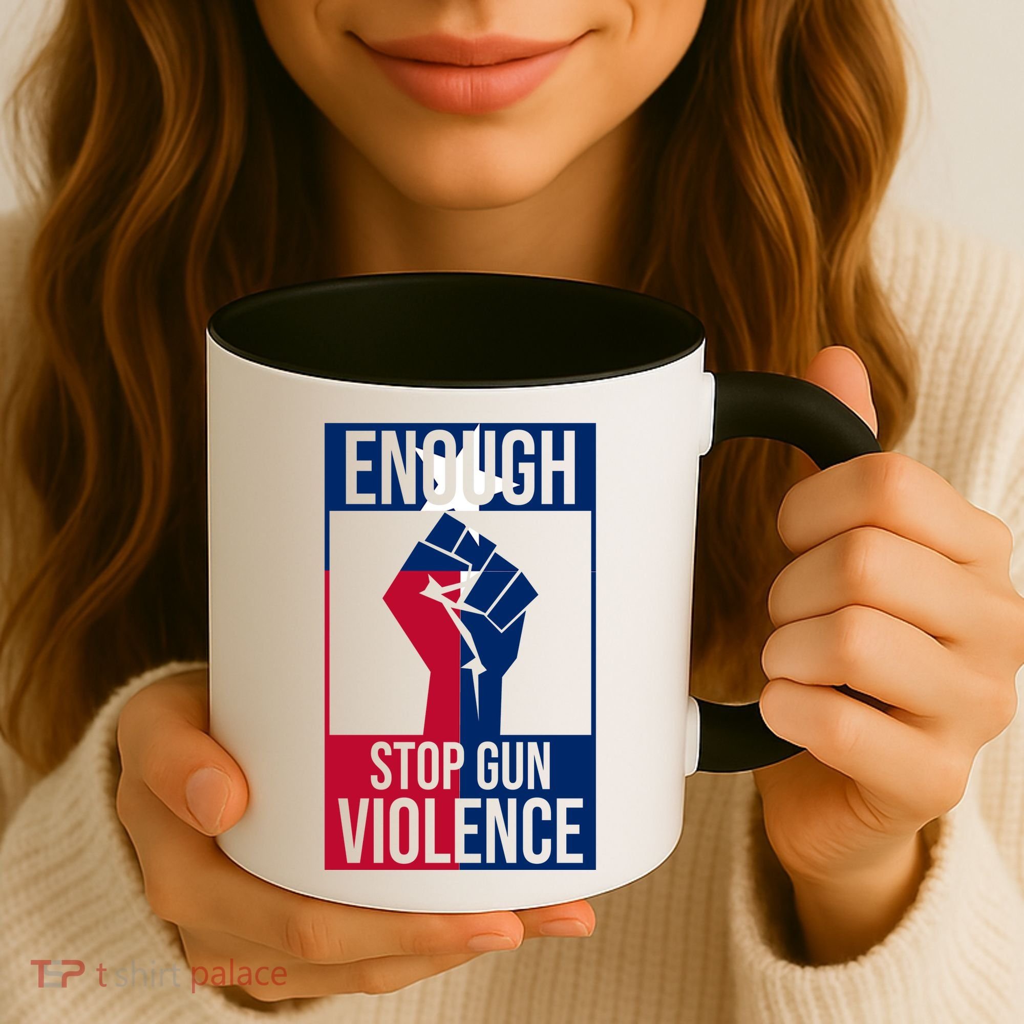 Enough Stop Gun Violence Texas Fist Coffee Mug