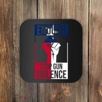 Enough Stop Gun Violence Texas Fist Coaster thumb 0