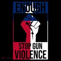 Enough Stop Gun Violence Texas Fist Ornament thumb 1