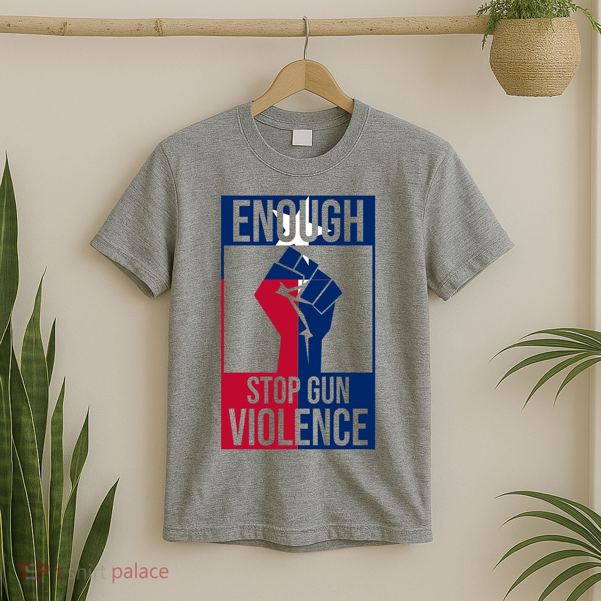 Enough Stop Gun Violence Texas Fist T-Shirt