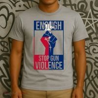 Enough Stop Gun Violence Texas Fist T-Shirt thumb 3