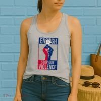 Enough Stop Gun Violence Texas Fist Women's Tank Top thumb 2