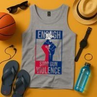 Enough Stop Gun Violence Texas Fist Tank Top thumb 4