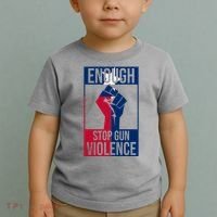 Enough Stop Gun Violence Texas Fist Toddler T-Shirt thumb 2