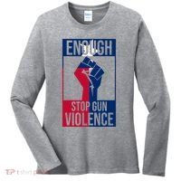 Enough Stop Gun Violence Texas Fist Women's Long Sleeve Shirt thumb 0