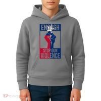 Enough Stop Gun Violence Texas Fist Kids Hoodie thumb 4