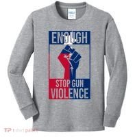 Enough Stop Gun Violence Texas Fist Kids Long Sleeve Shirt thumb 0