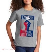 Enough Stop Gun Violence Texas Fist Kids T-Shirt thumb 2