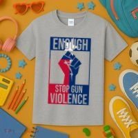 Enough Stop Gun Violence Texas Fist Kids T-Shirt thumb 3