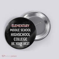 Elementary School Graduation 6th Grade Graduate Button thumb 0