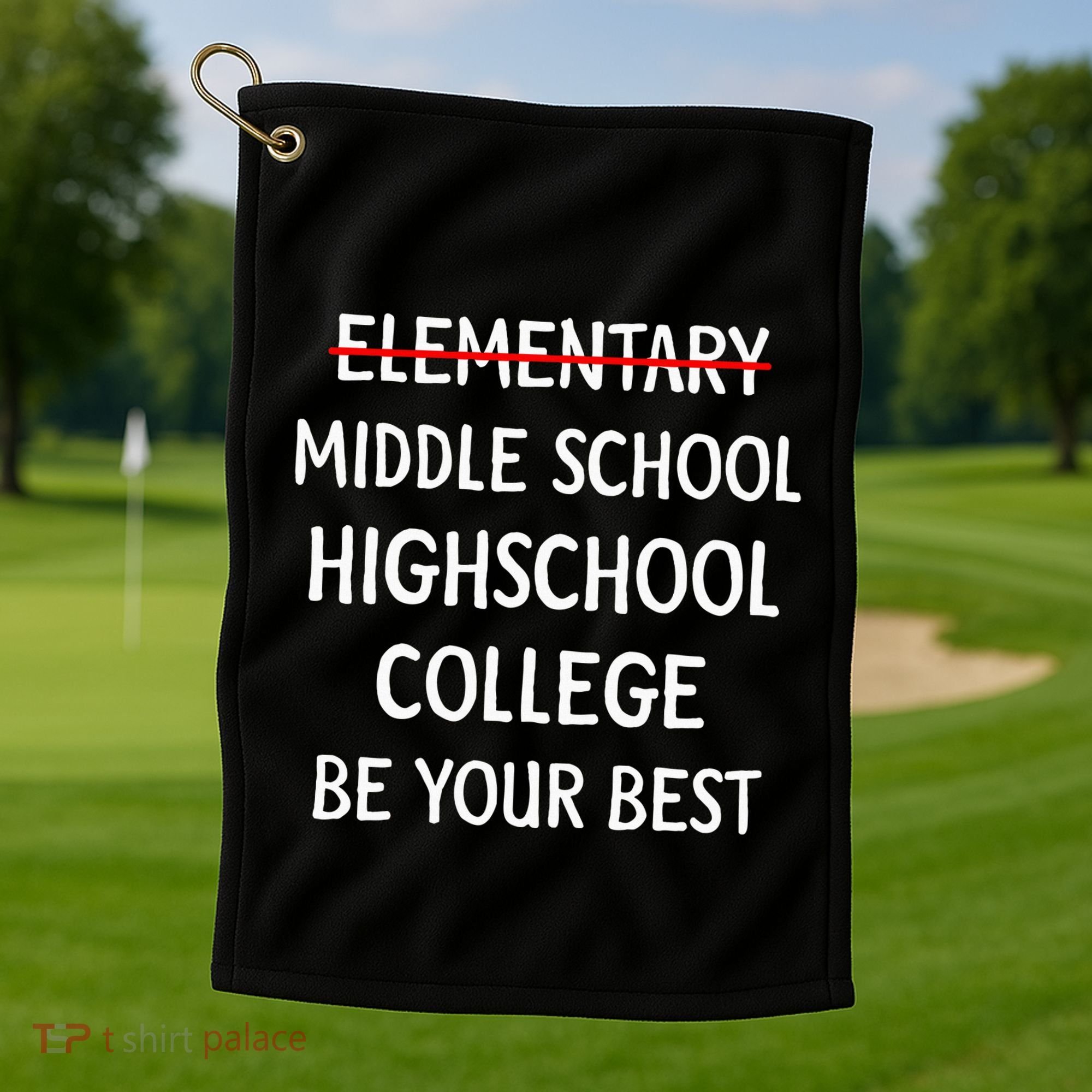 Elementary School Graduation 6th Grade Graduate Golf Towel