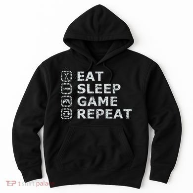 Eat Sleep Game Repeat Hoodie