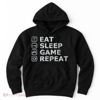 Eat Sleep Game Repeat Hoodie thumb 0