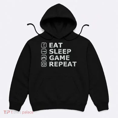 Eat Sleep Game Repeat Hoodie