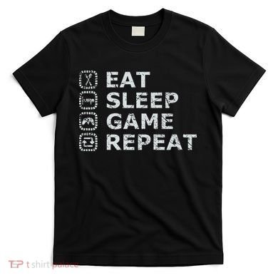 Eat Sleep Game Repeat T-Shirt