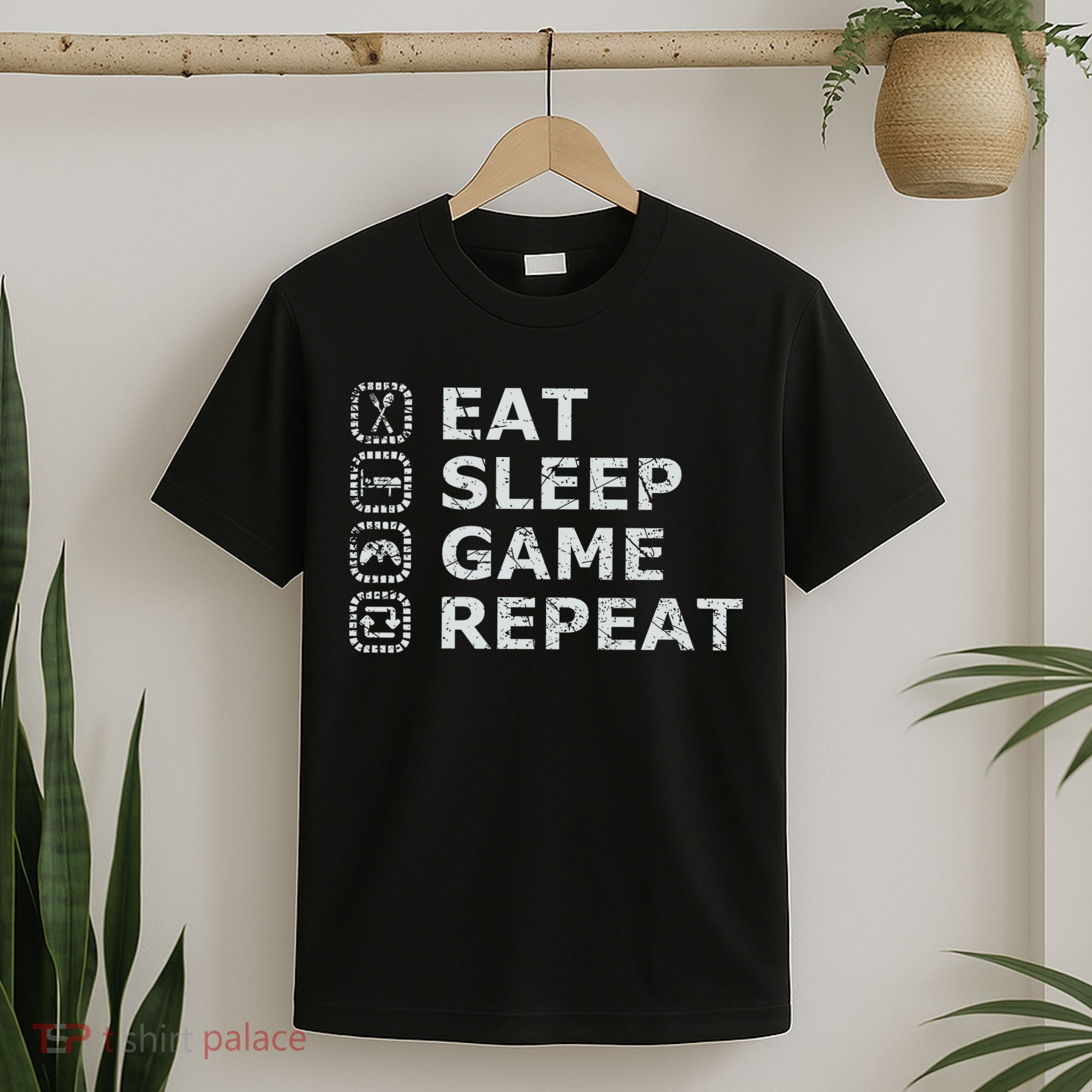 Eat Sleep Game Repeat T-Shirt