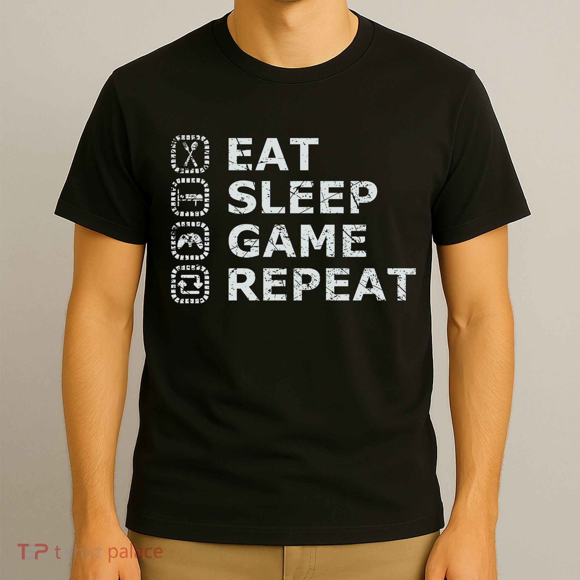 Eat Sleep Game Repeat T-Shirt