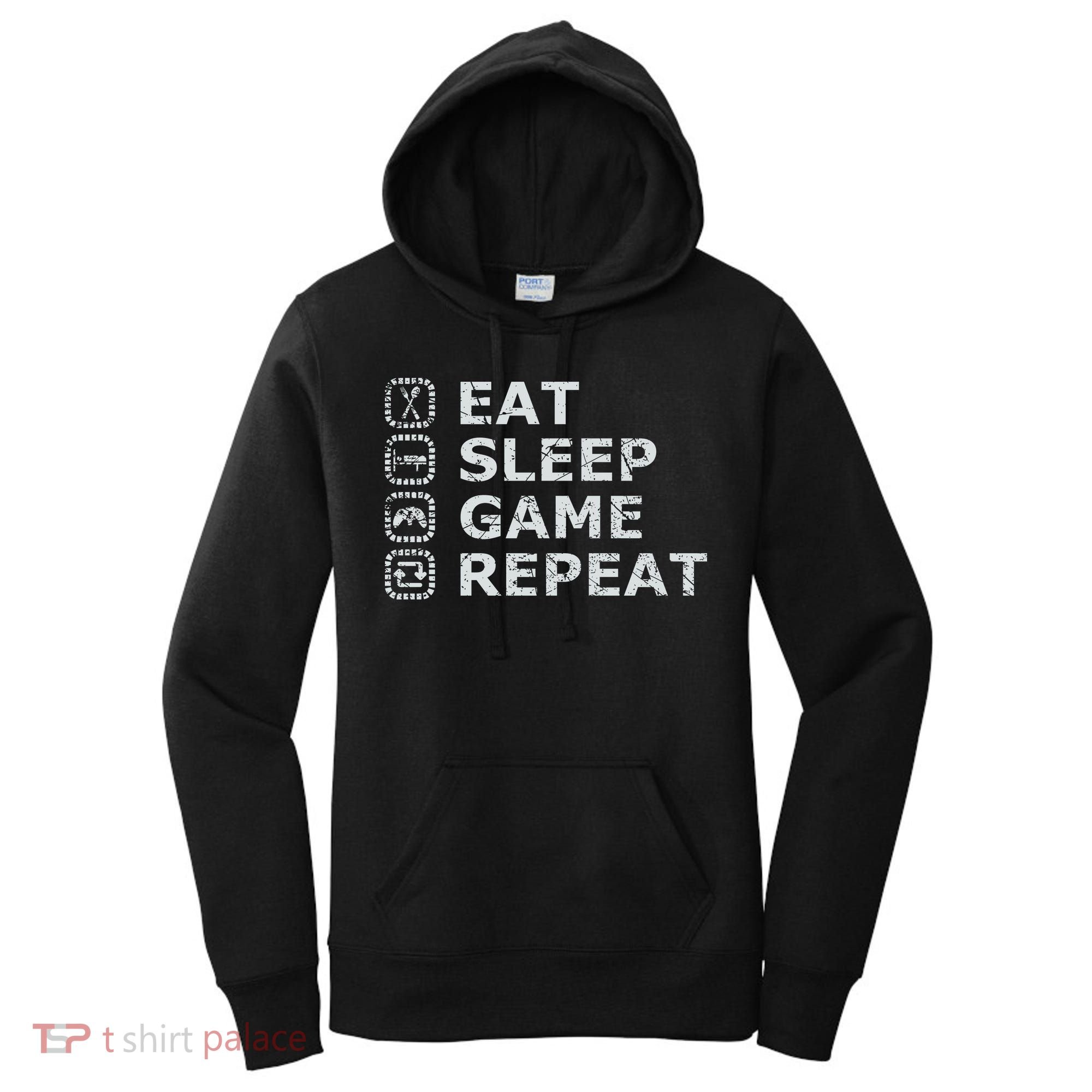 Eat Sleep Game Repeat Women's Hoodie