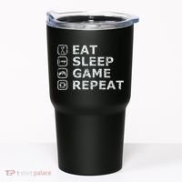 Eat Sleep Game Repeat Tumbler thumb 0