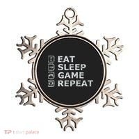 Eat Sleep Game Repeat Ornament thumb 0