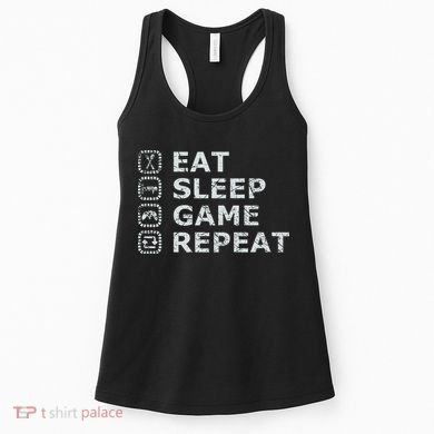 Eat Sleep Game Repeat Women's Tank Top