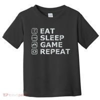 Eat Sleep Game Repeat Toddler T-Shirt thumb 0