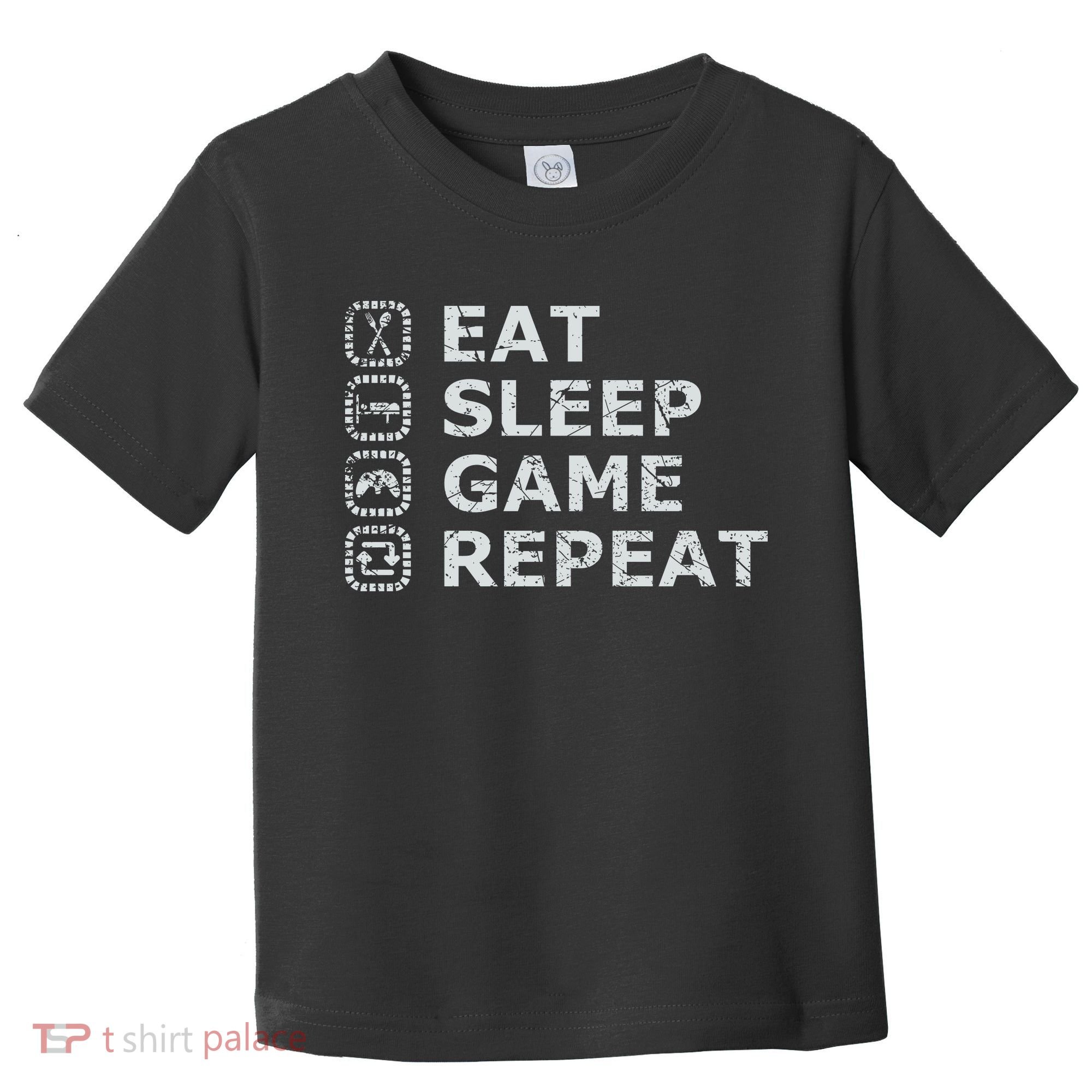 Eat Sleep Game Repeat Toddler T-Shirt