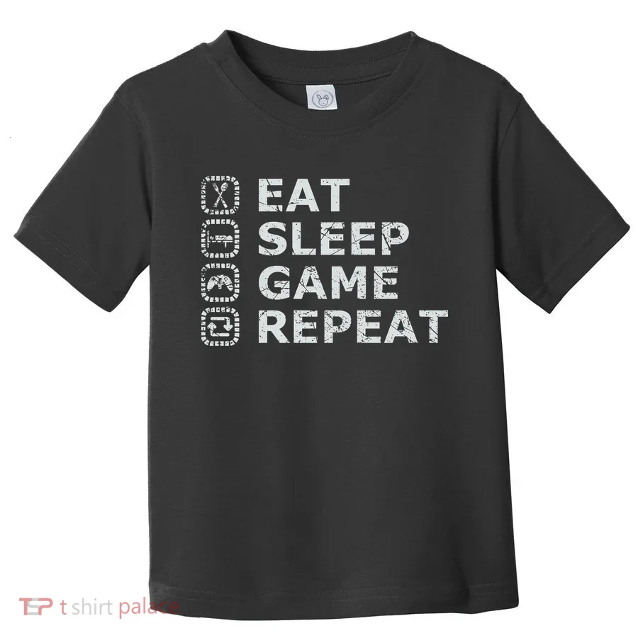 Eat Sleep Game Repeat Toddler T-Shirt