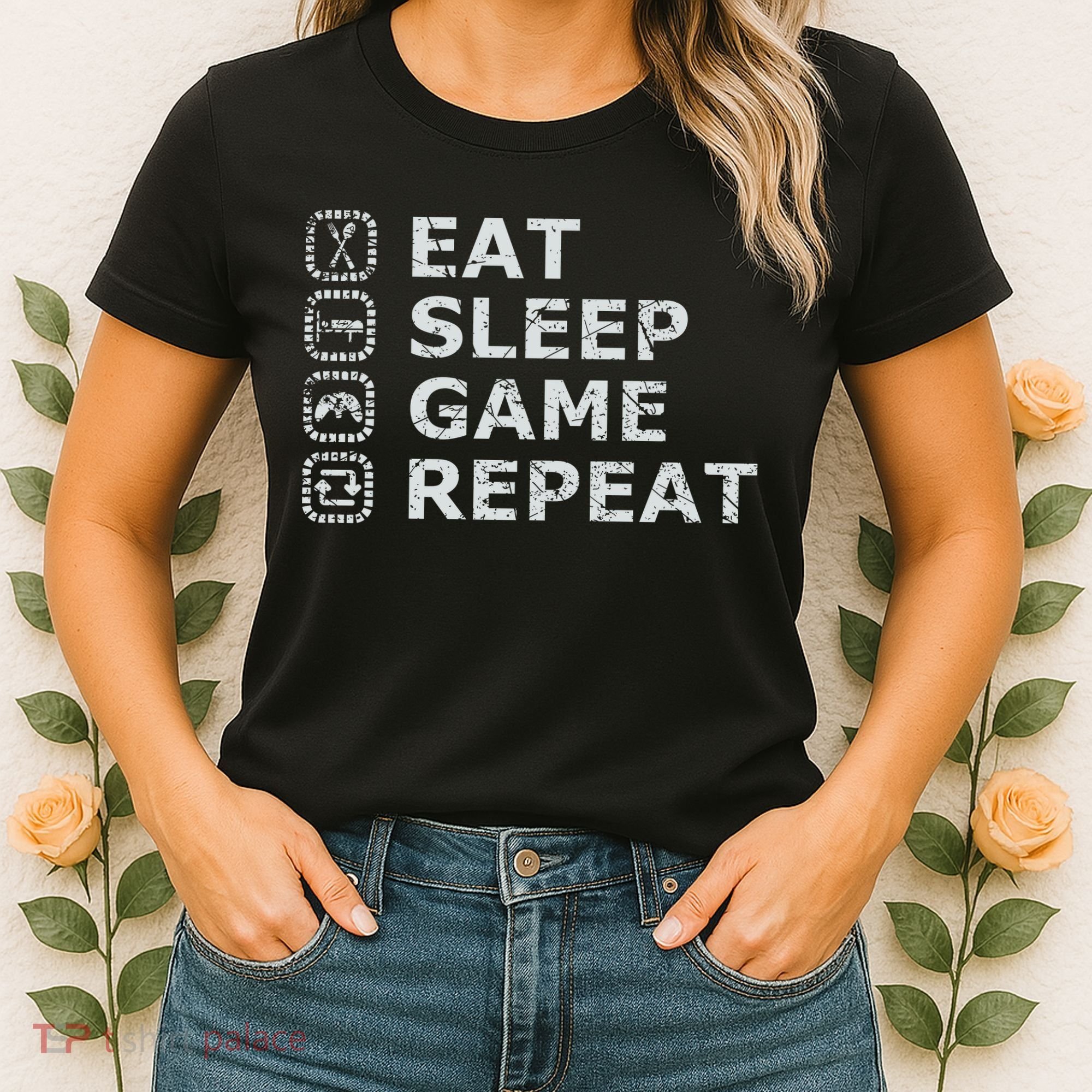 Eat Sleep Game Repeat Women's T-Shirt