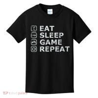 Eat Sleep Game Repeat Kids T-Shirt thumb 0