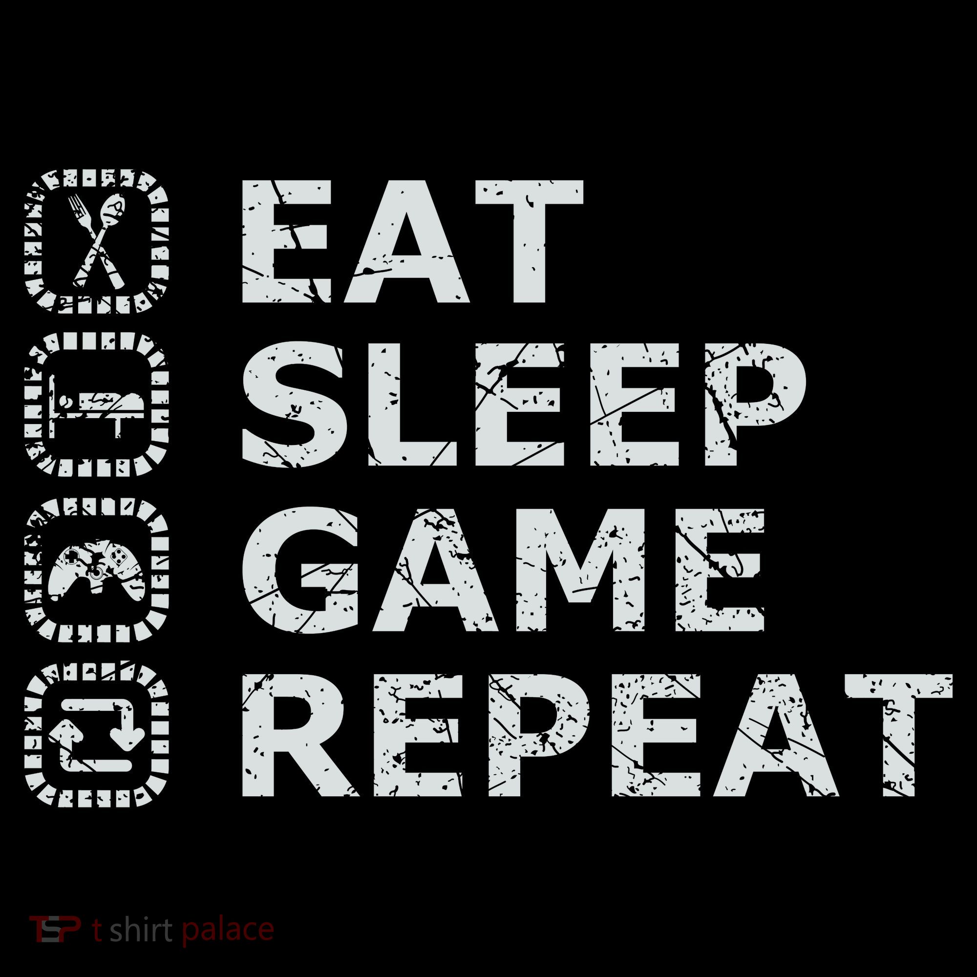 Eat Sleep Game Repeat Tote Bag