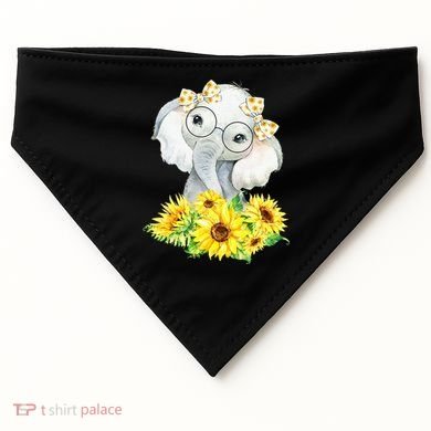 Elephant Sunflower Gifts USA-Made Doggie Bandana