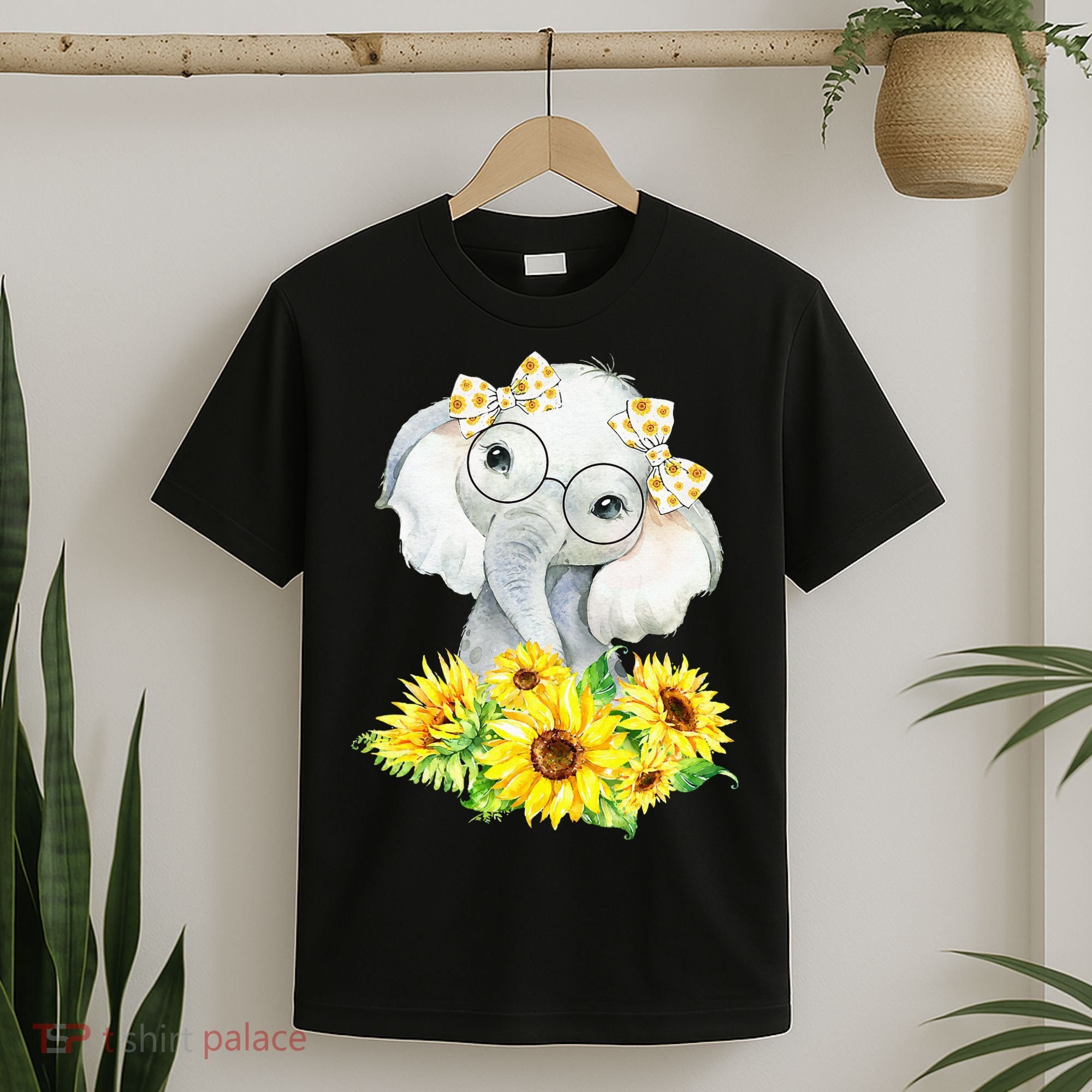 Elephant Sunflower Gifts T-Shirt