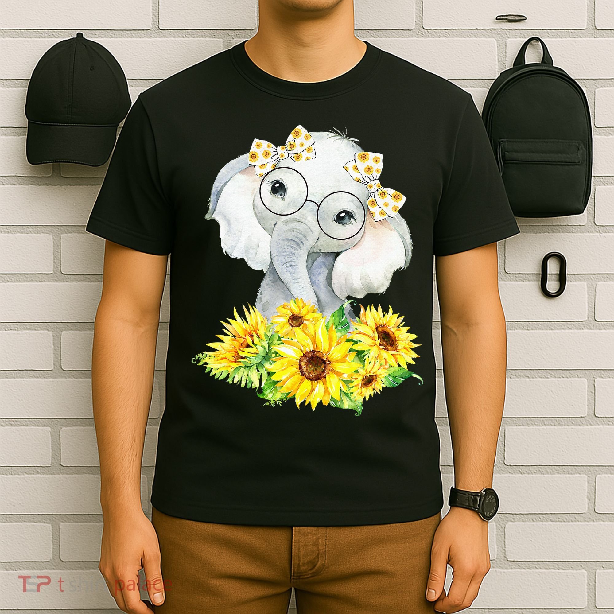 Elephant Sunflower Gifts T-Shirt