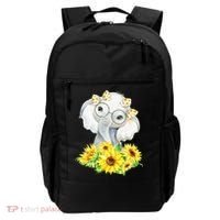 Elephant Sunflower Gifts Backpack thumb 0