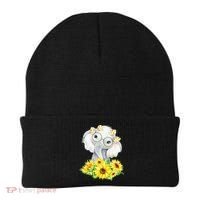 Elephant Sunflower Gifts Beanie thumb 0