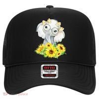 Elephant Sunflower Gifts Hat thumb 0
