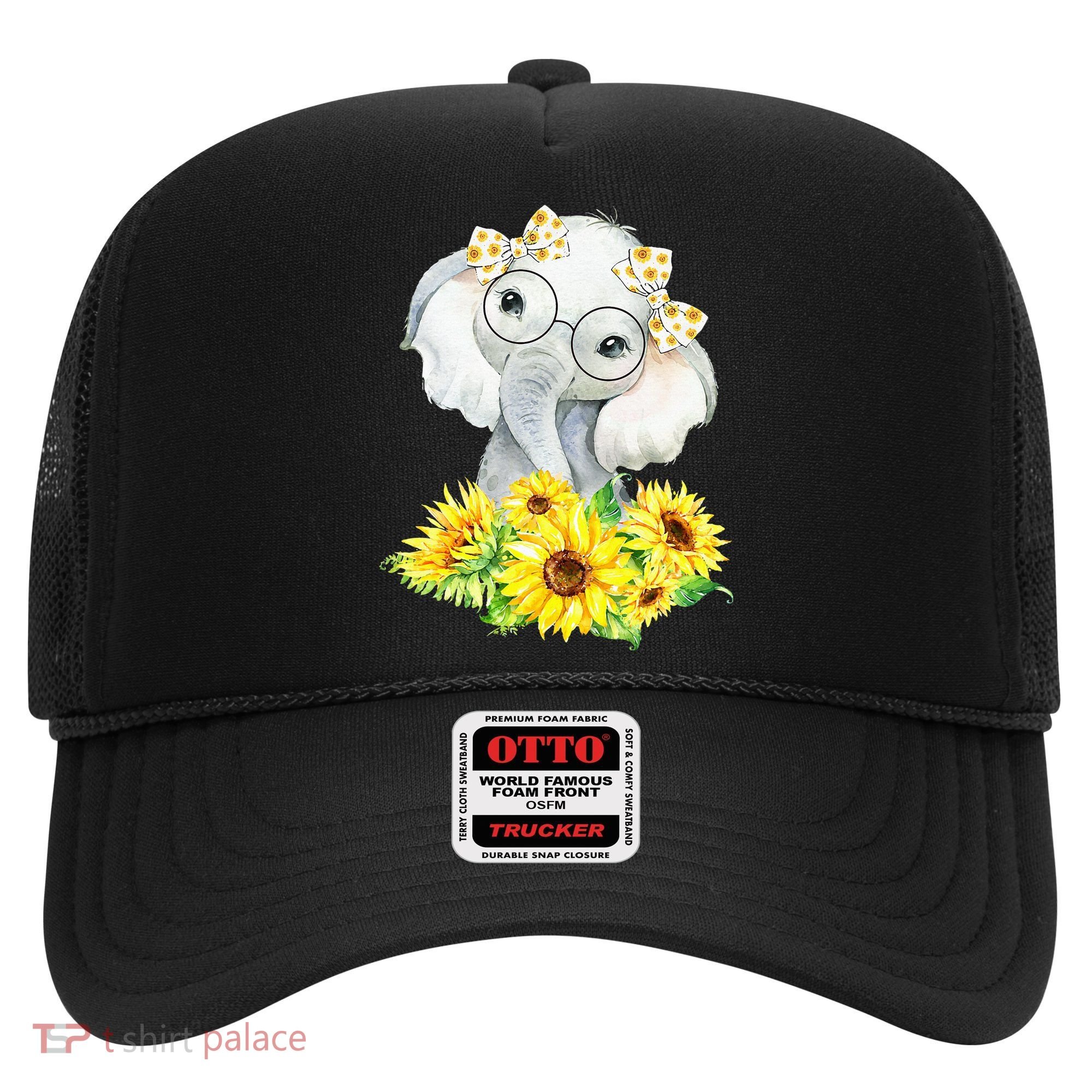 Elephant Sunflower Gifts Hat