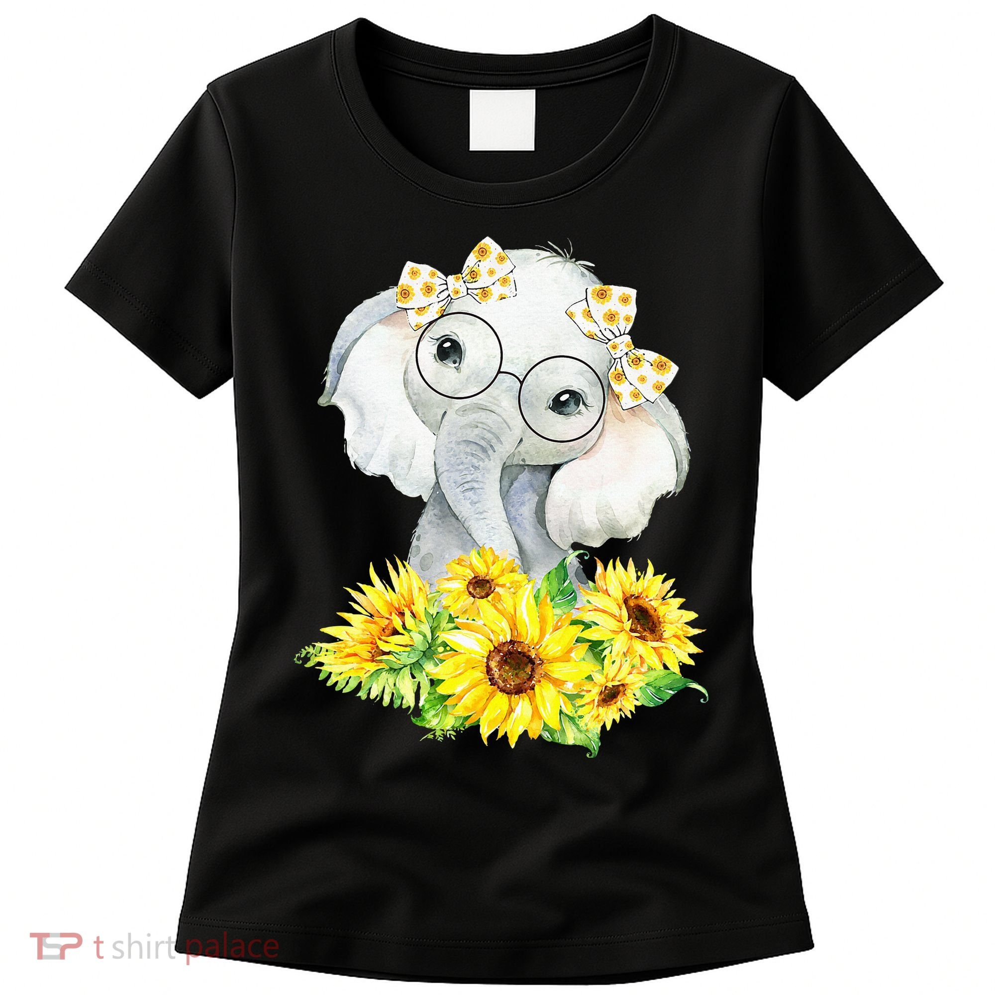 Elephant Sunflower Gifts Women's T-Shirt