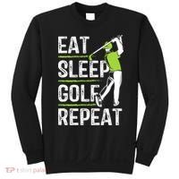 Eat Sleep Golf Repeat Funny Golfer Apparel Sweatshirt thumb 0