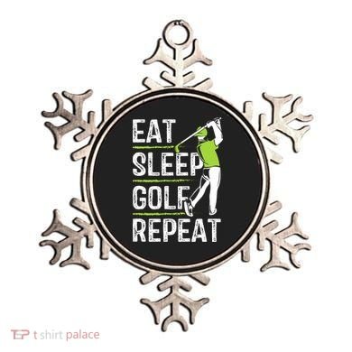 Eat Sleep Golf Repeat Funny Golfer Apparel Ornament