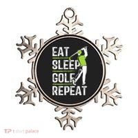 Eat Sleep Golf Repeat Funny Golfer Apparel Ornament thumb 0