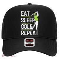 Eat Sleep Golf Repeat Funny Golfer Apparel Hat thumb 0