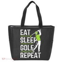 Eat Sleep Golf Repeat Funny Golfer Apparel Tote Bag thumb 0