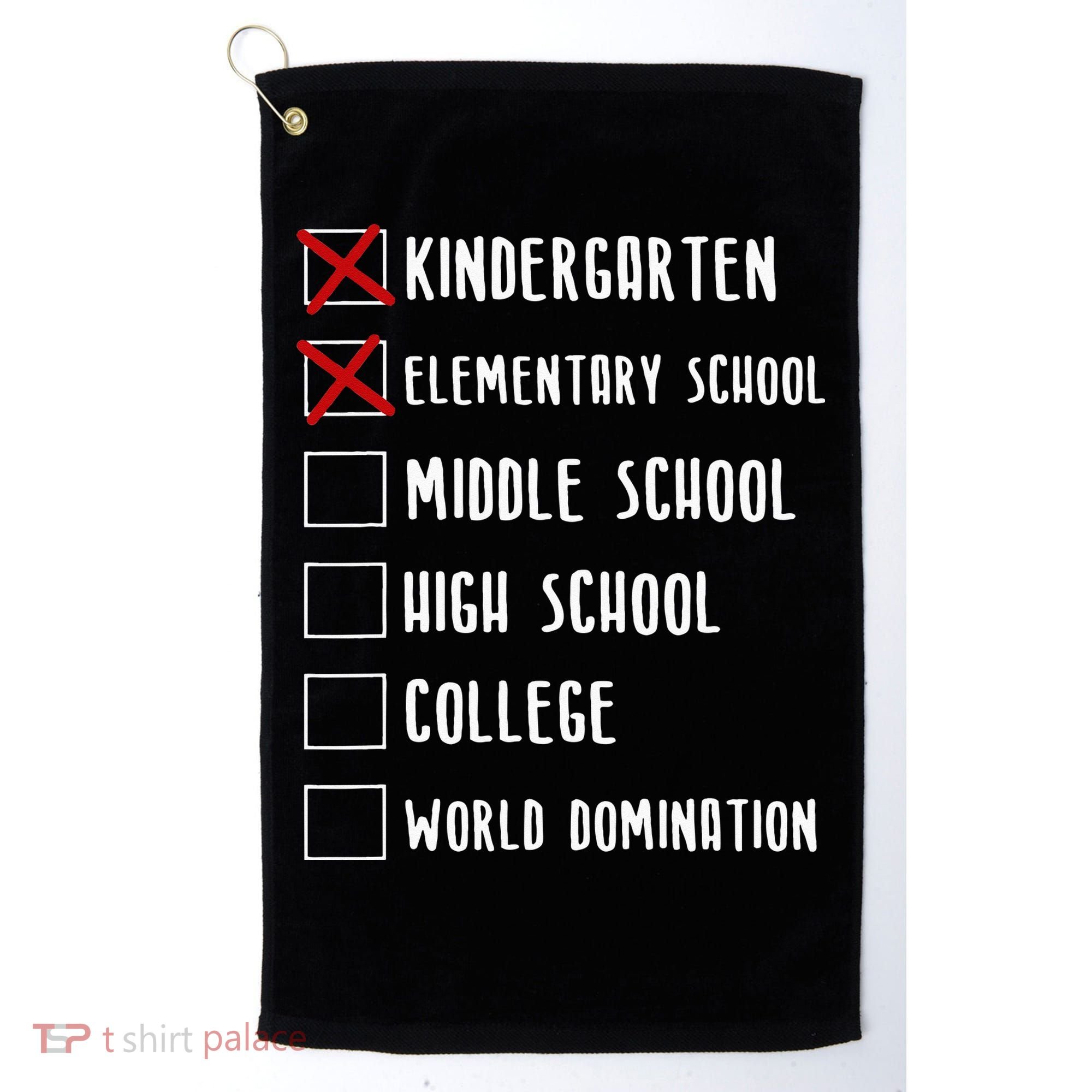 Elementary School Graduation Middle School Golf Towel