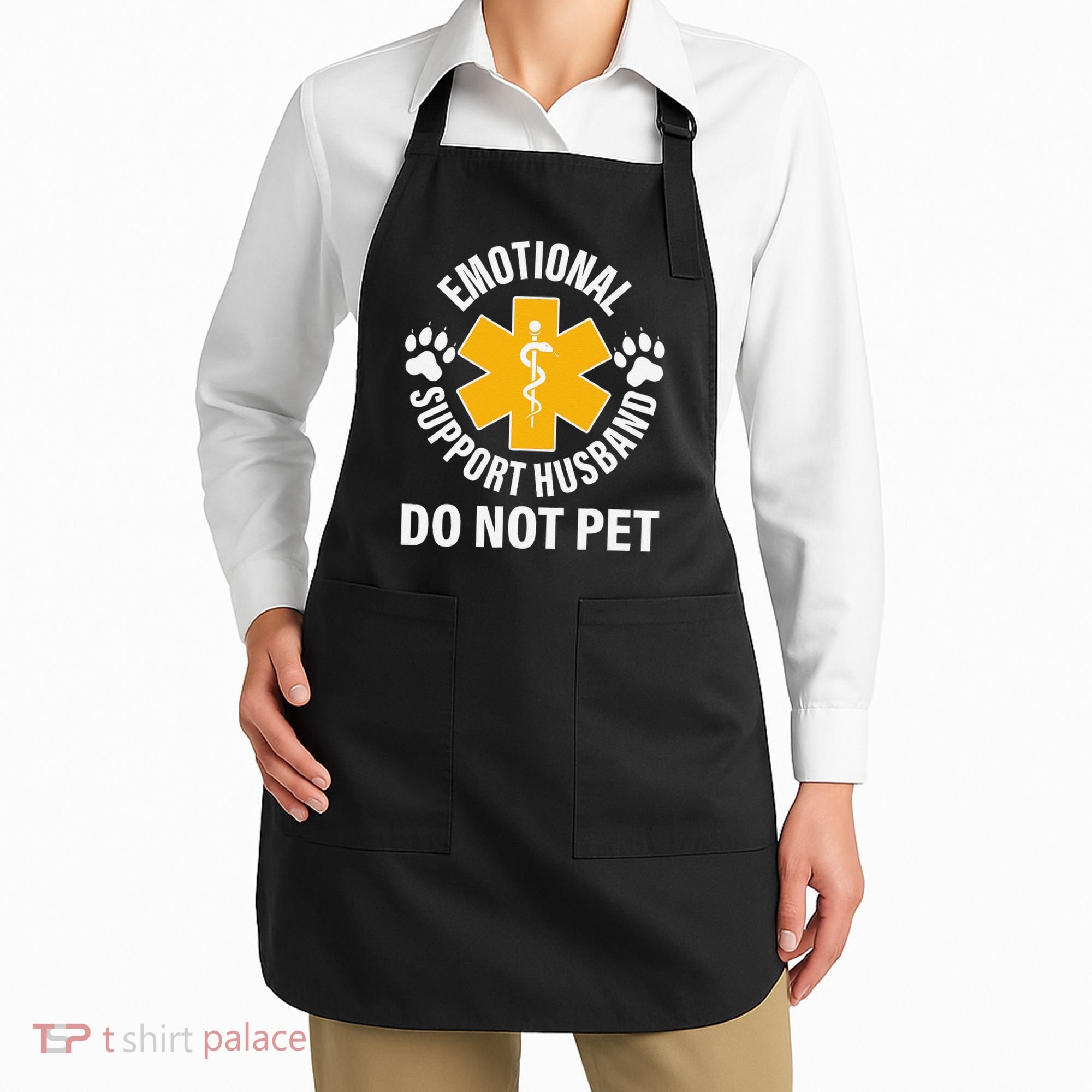 Emotional Support Husband Do Not Pet Apron