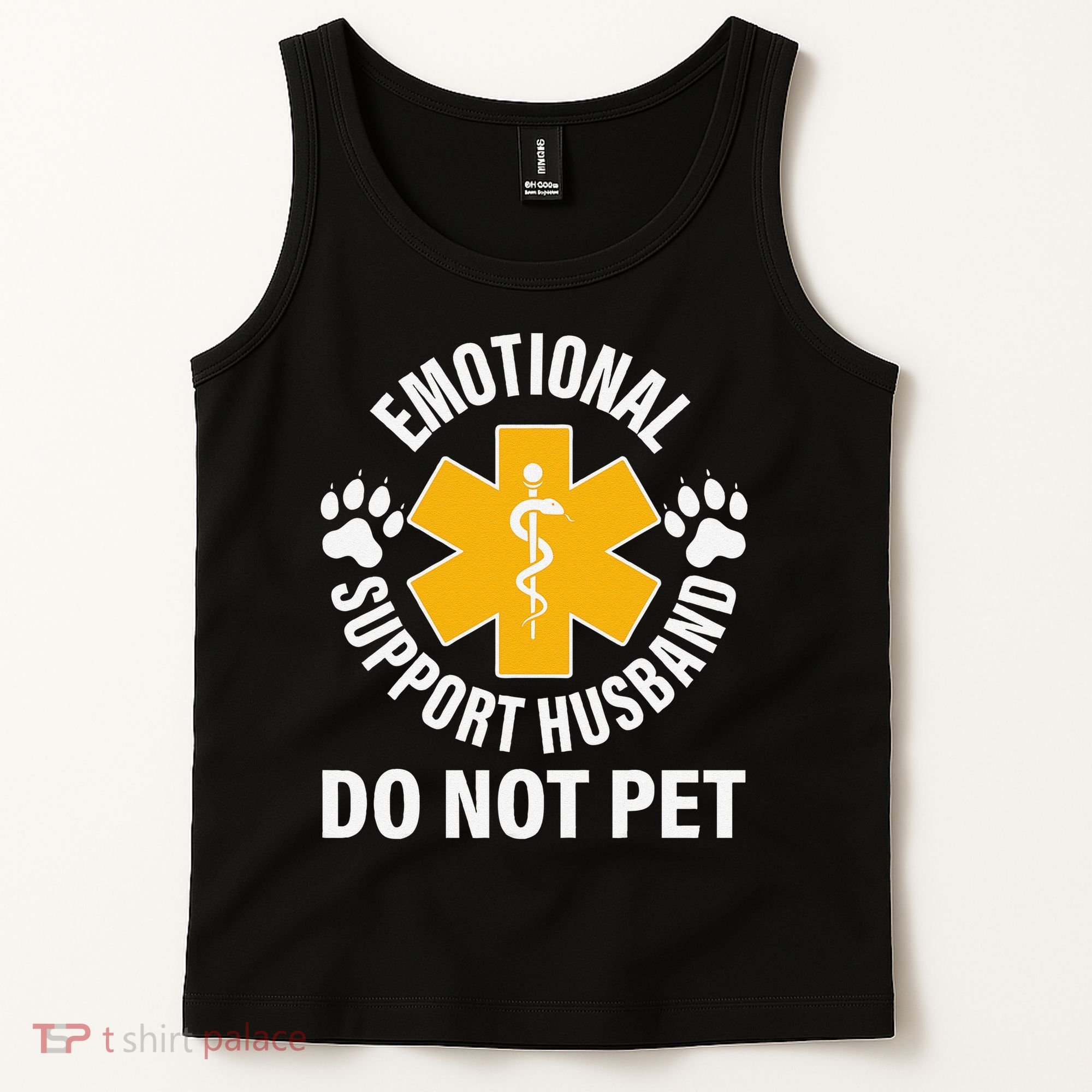 Emotional Support Husband Do Not Pet Tank Top